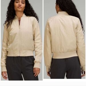 Lululemon Non-stop Bomber Jacket Size 10 Like New Excellent Condition
